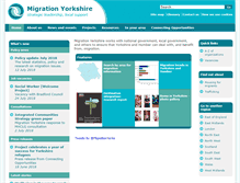 Tablet Screenshot of migrationyorkshire.org.uk